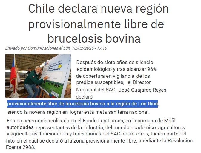 Libre de Brucelosis